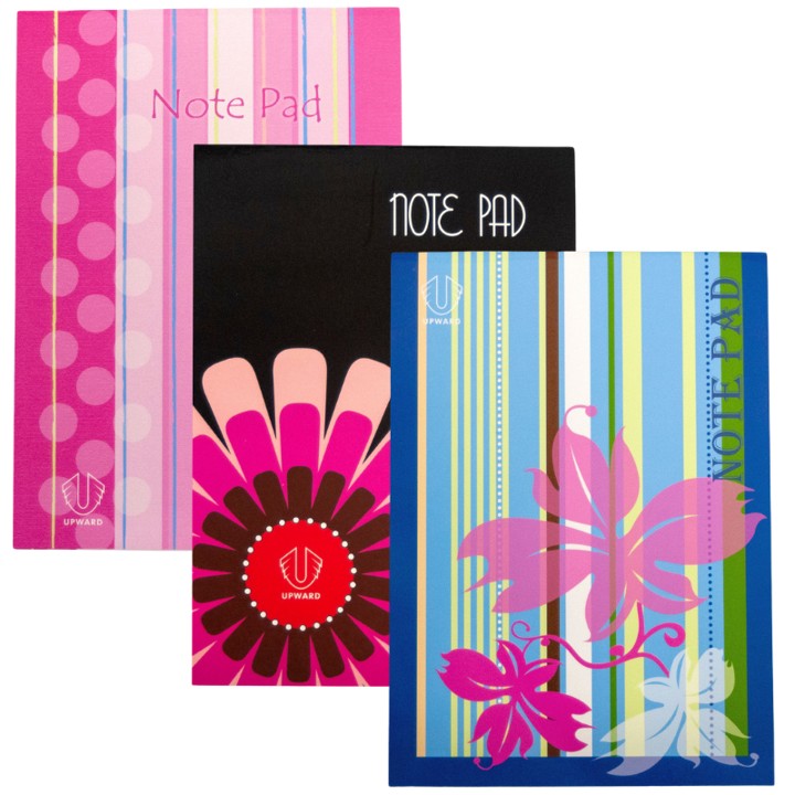 Upward Notepad A5 Soft Cover Ruled Style 2 Assorted (Each)