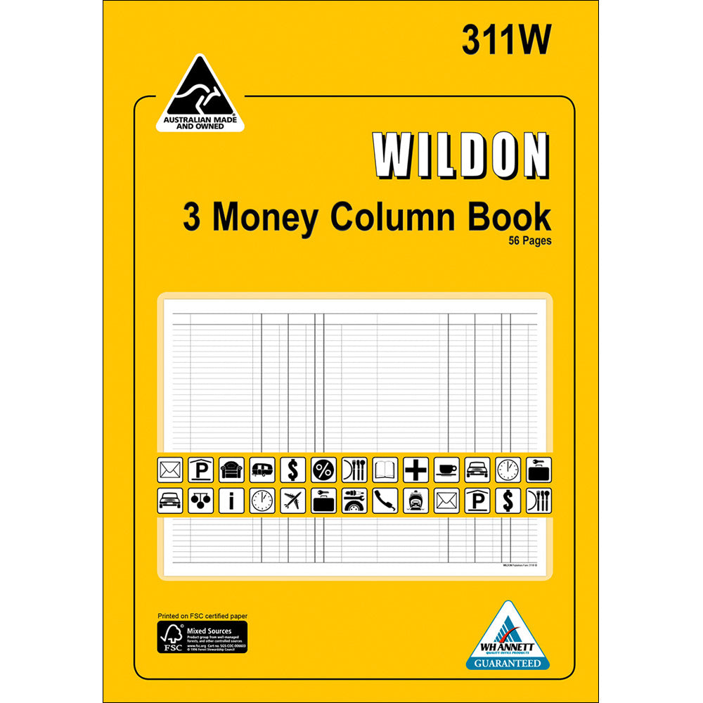 Wildon Account Book A4 3 Mc (Each)