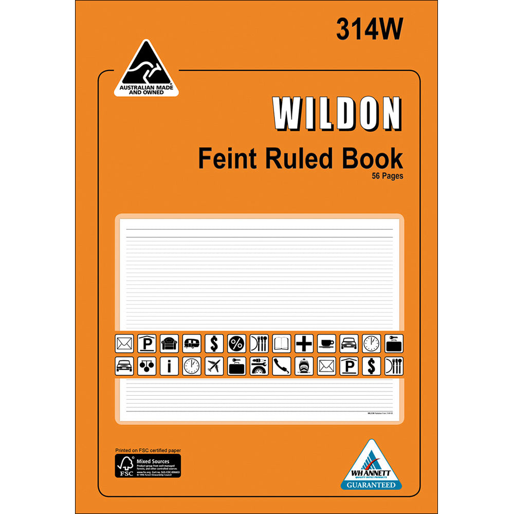 Wildon Account Book A4 Feint Ruled (Each)