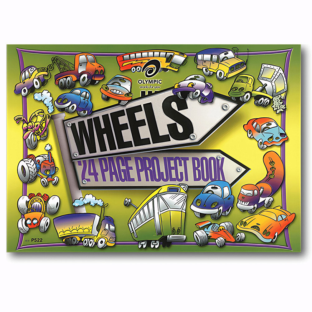 Olympic Project Book 273x375 8mm Ruled Wheels 24-page (Pack 10)