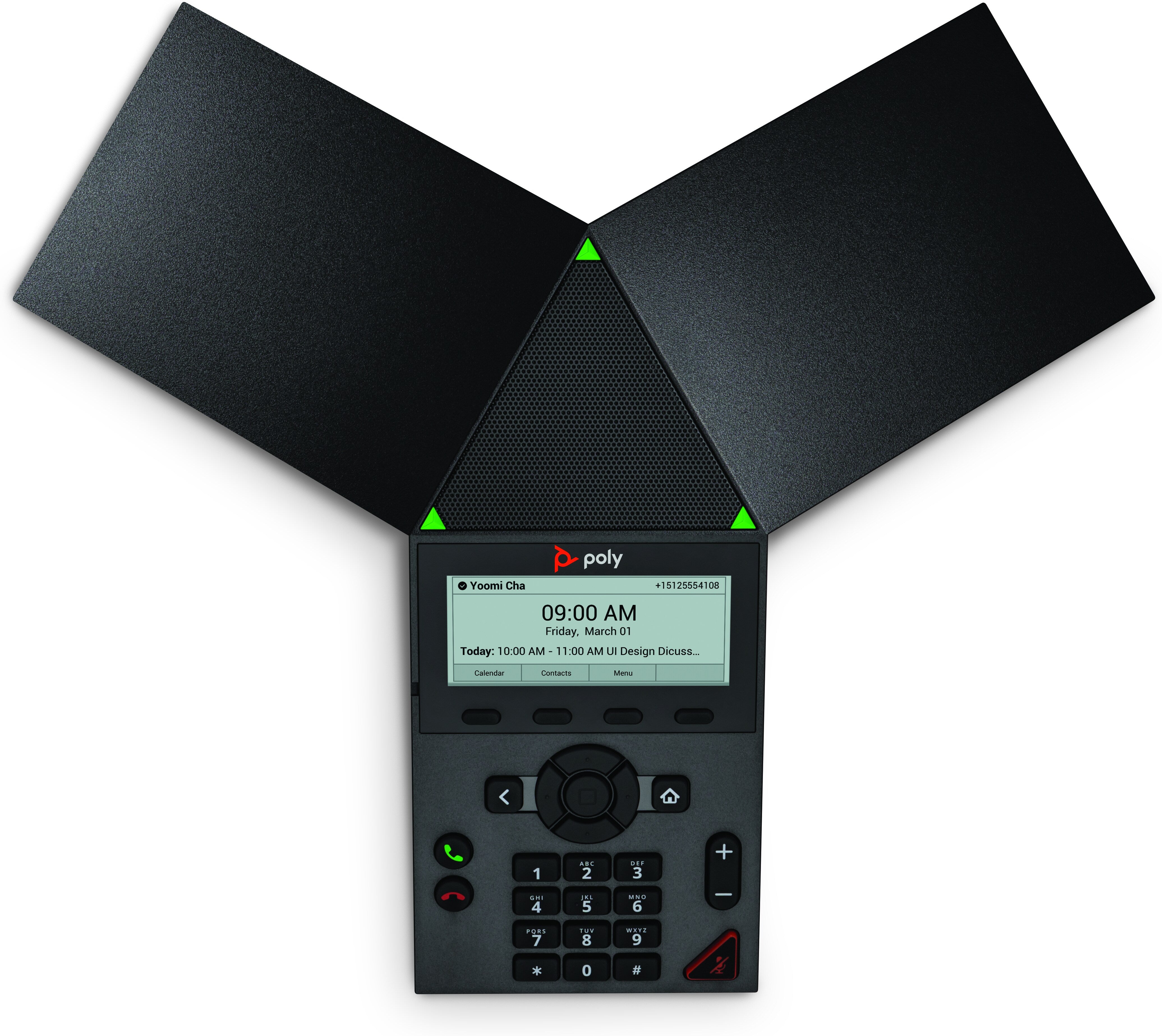 Poly Trio 8300 IP Conference Phone and PoE-enabled No Radio