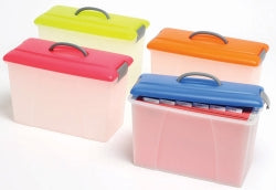 Crystalfile Carry Case 18L Lime LID/CLEAR Base (Each)