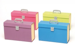 Marbig Carry File Foolscap Summer Colours Assorted (Each)