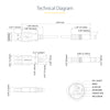 StarTech.com USB to 5.5mm Power Cable - Type N Barrel - 1m