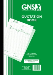 Quote Book 9600 A4 Duplicate Carbonless 50LF (Pack 5)