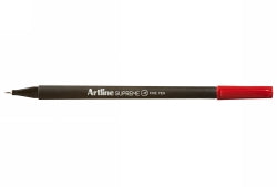 Artline Pen Supreme 0.4mm Fineline Red (Box 12)