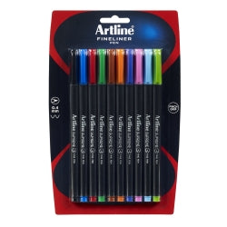 Artline Pen Supreme 0.4mm Fineline Assorted PK10 (Each)