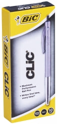 Bic Pen Ballpoint Clic M10 Medium Black Bx10 (Each)