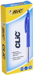 Bic Pen Ballpoint Clic M10 Medium Blue Bx10 (Each)