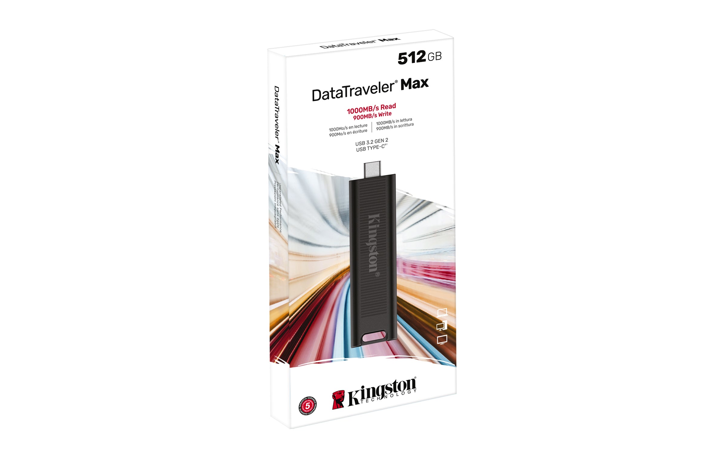 Kingston Technology DataTraveler 512GB Max 1000R/900W USB 3.2 Gen 2