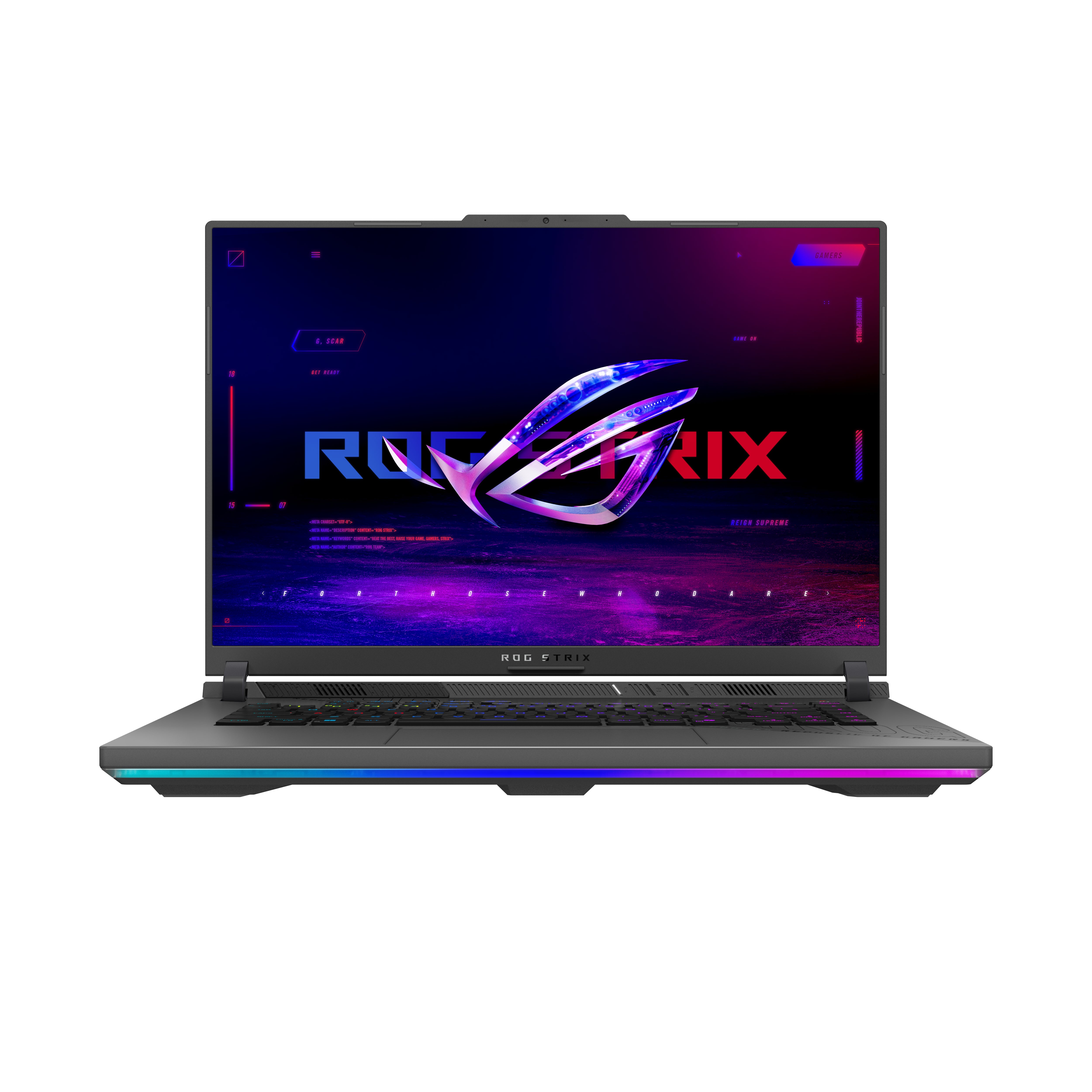 ASUS ROG Strix G16 G614PM-RV065W laptop AMD Ryzen™ 9 8940HX 40.6 cm (16") WUXGA 16 GB DDR5-SDRAM 1 TB SSD NVIDIA GeForce RTX 5060 Wi-Fi 6E (802.11ax) Windows 11 Home Black, Grey