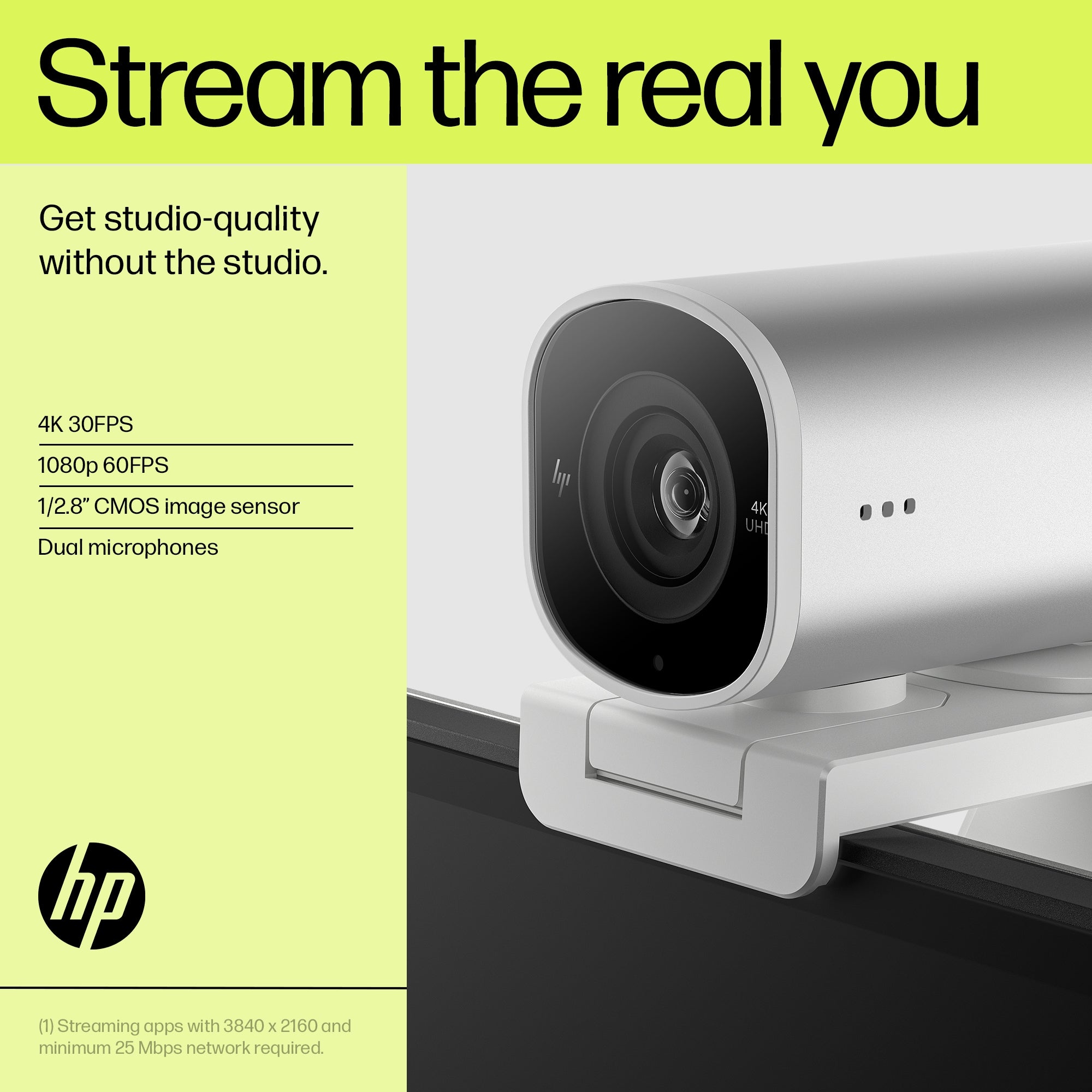 HP 960 4K Streaming Webcam