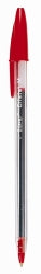 Bic Pen Ballpoint Cristal Med Red Bx12 (Each)
