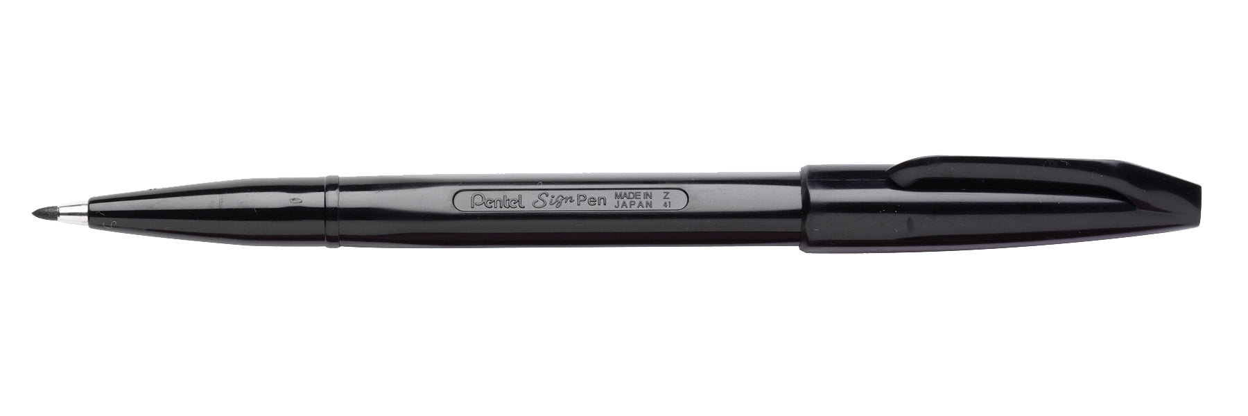 Pentel Pen Fineliner 0.8mm Sign Pen Bullet Point S520 Black Bx12 (Each)