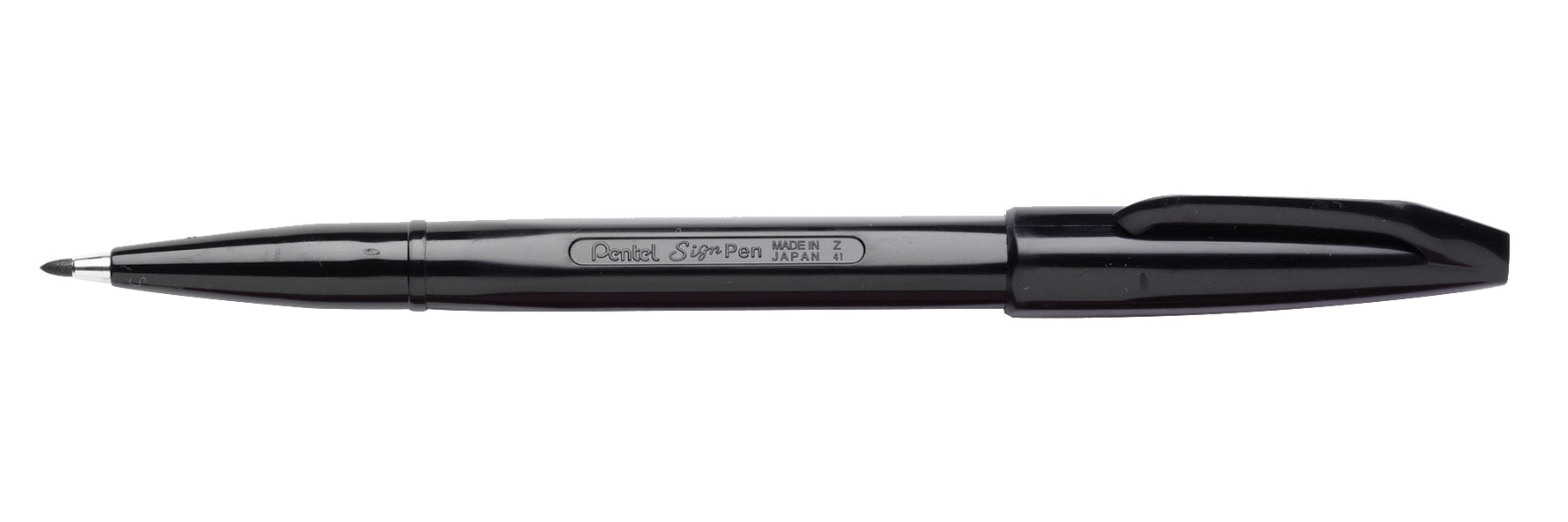Pentel Pen Fineliner 0.8mm Sign Pen Bullet Point S520 Black Bx12 (Each)