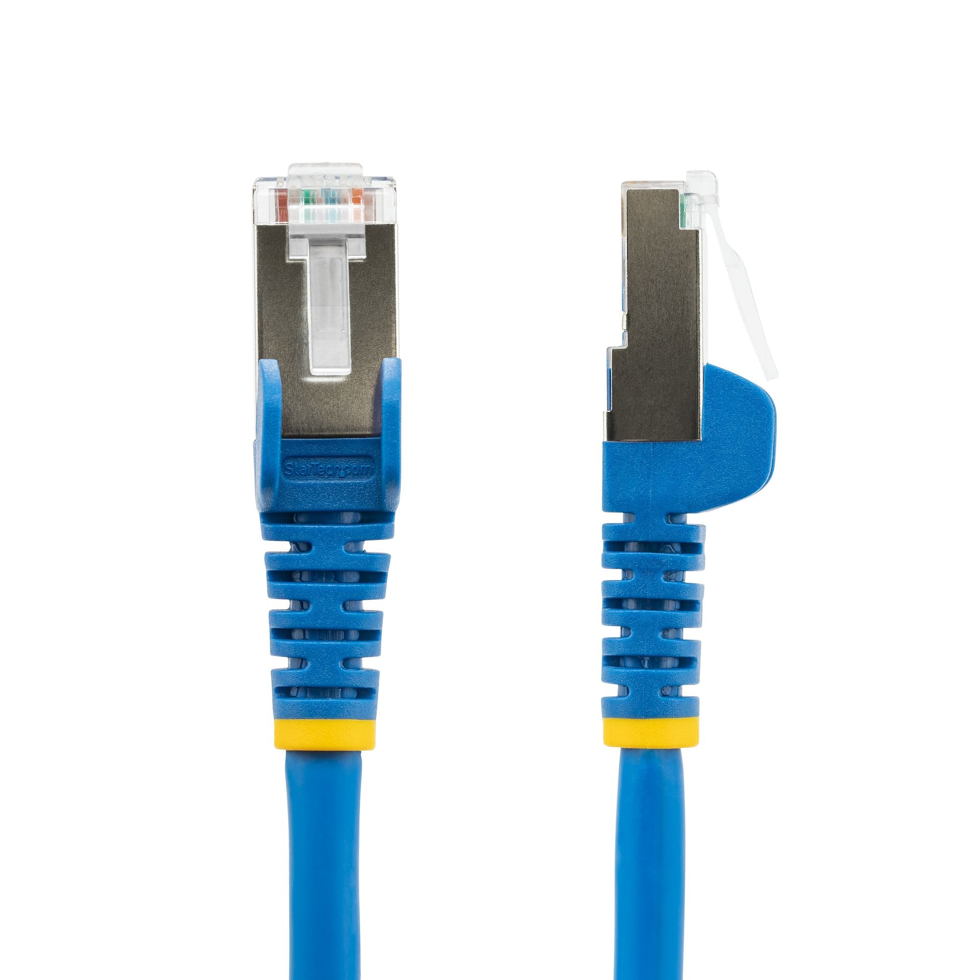 StarTech.com 10m CAT6a Ethernet Cable - Blue - Low Smoke Zero Halogen (LSZH) - 10GbE 500MHz 100W PoE++ Snagless RJ-45 w/Strain Reliefs S/FTP Network Patch Cord