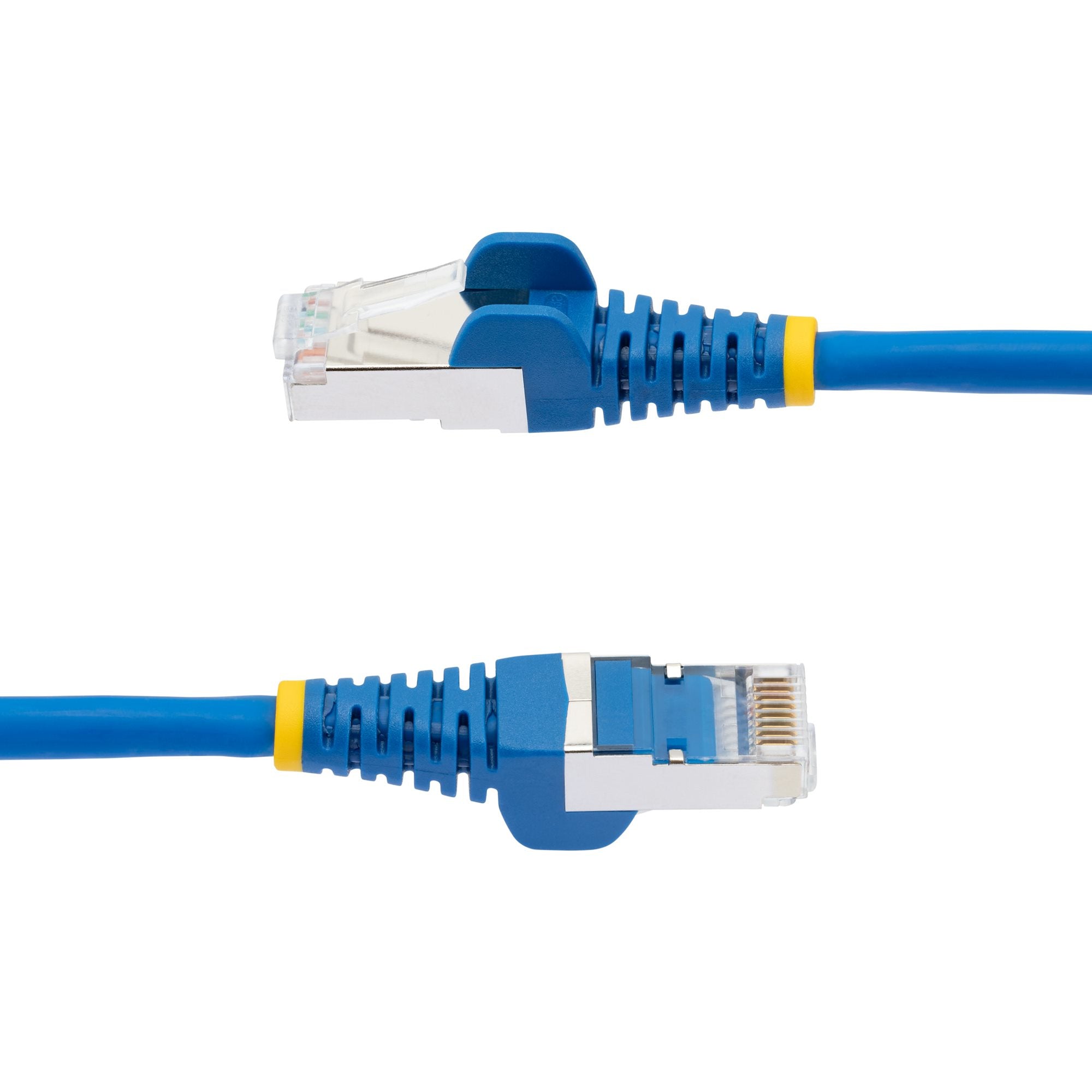 StarTech.com 1m CAT6a Ethernet Cable - Blue - Low Smoke Zero Halogen (LSZH) - 10GbE 500MHz 100W PoE++ Snagless RJ-45 w/Strain Reliefs S/FTP Network Patch Cord