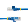 StarTech.com 1m CAT6a Ethernet Cable - Blue - Low Smoke Zero Halogen (LSZH) - 10GbE 500MHz 100W PoE++ Snagless RJ-45 w/Strain Reliefs S/FTP Network Patch Cord