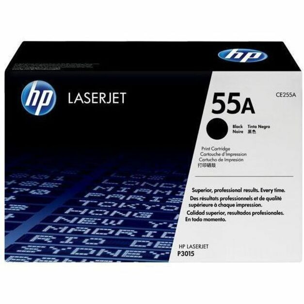 HP 55A Original Laser Toner Cartridge - Black - 1 Each