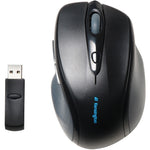 Kensington ProFit Mouse - Radio Frequency - USB - Optical - 4 Button(s) - Black - 1 - Top view