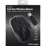 Kensington ProFit Mouse - Radio Frequency - USB - Optical - 4 Button(s) - Black - 1 - In Package