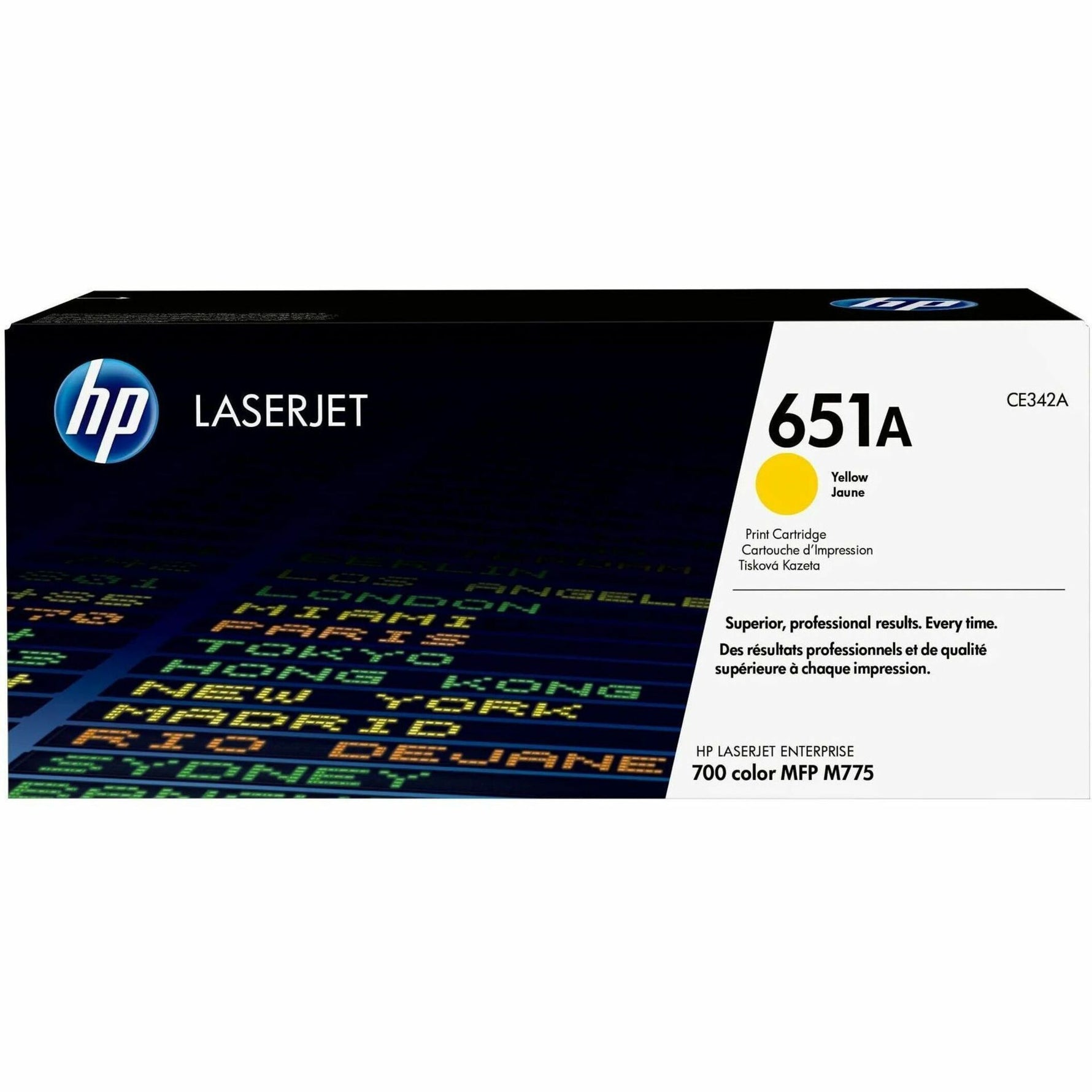 HP 651A (CE342A) Original Standard Yield Laser Toner Cartridge - Single Pack - Yellow - 1 Each
