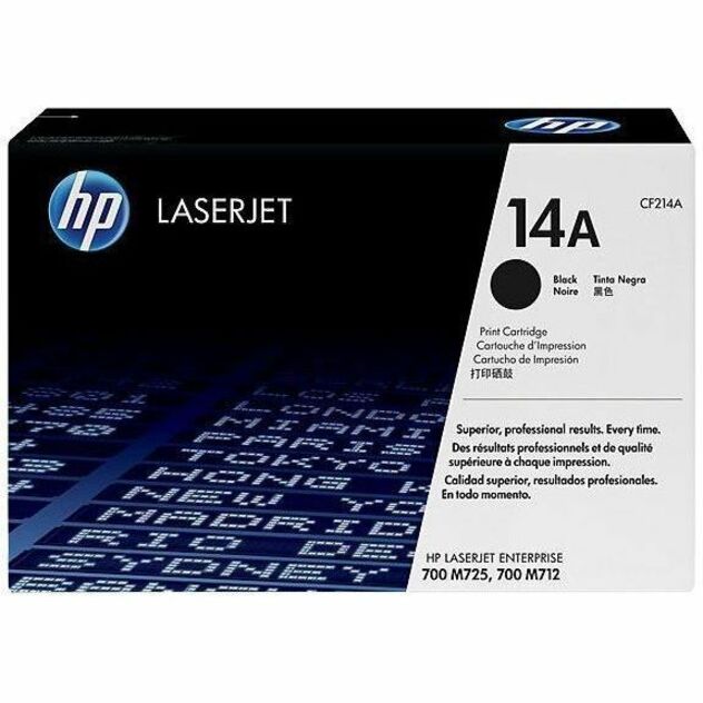 HP 14A (CF214A) Original Laser Toner Cartridge - Single Pack - Black - 1 Each