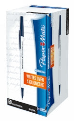 Papermate Pen Ballpoint Kilometrico Medium Black Bx50 (Each)