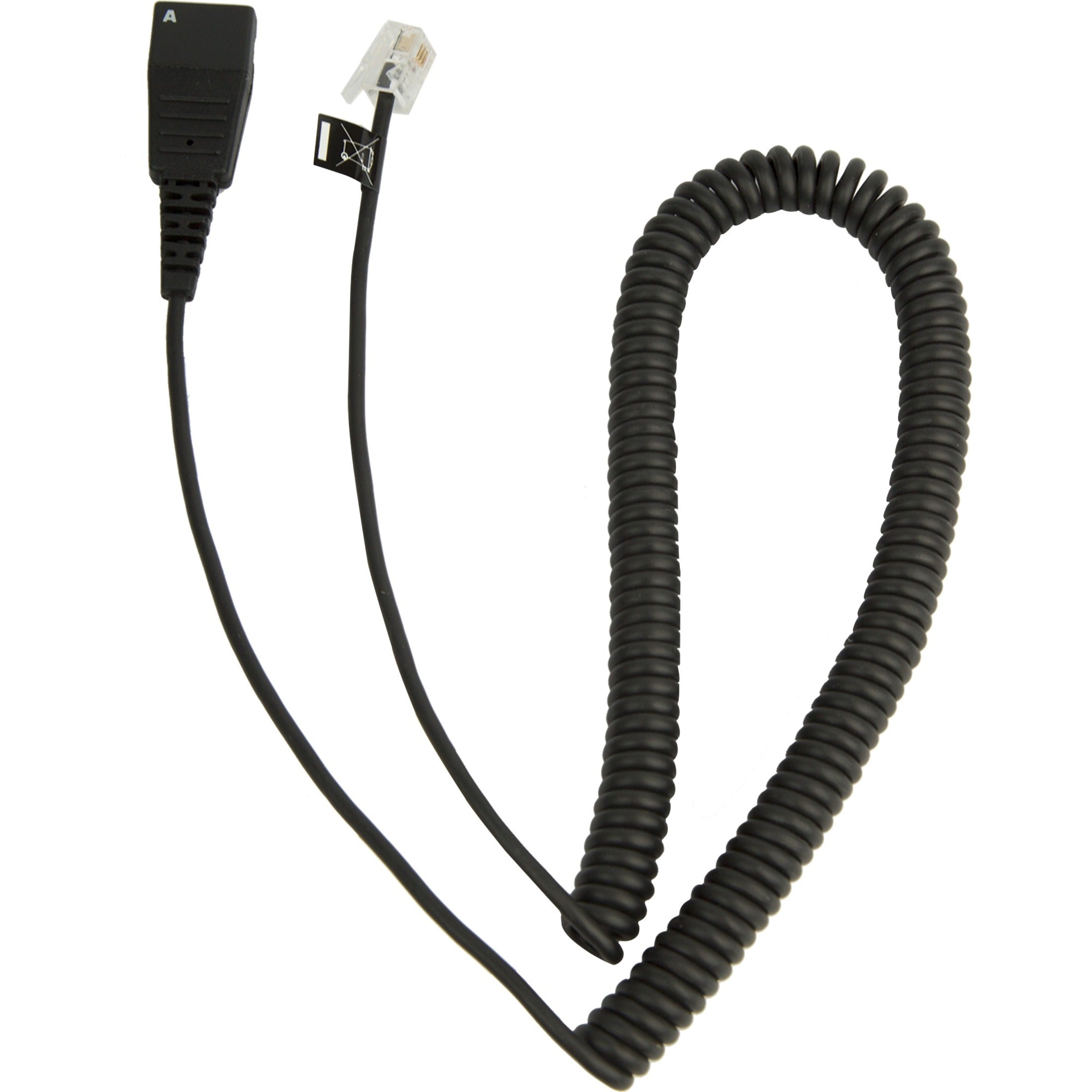 Jabra 8800-01-37 2 m Quick Disconnect/RJ-9 Phone Cable - 1 Each