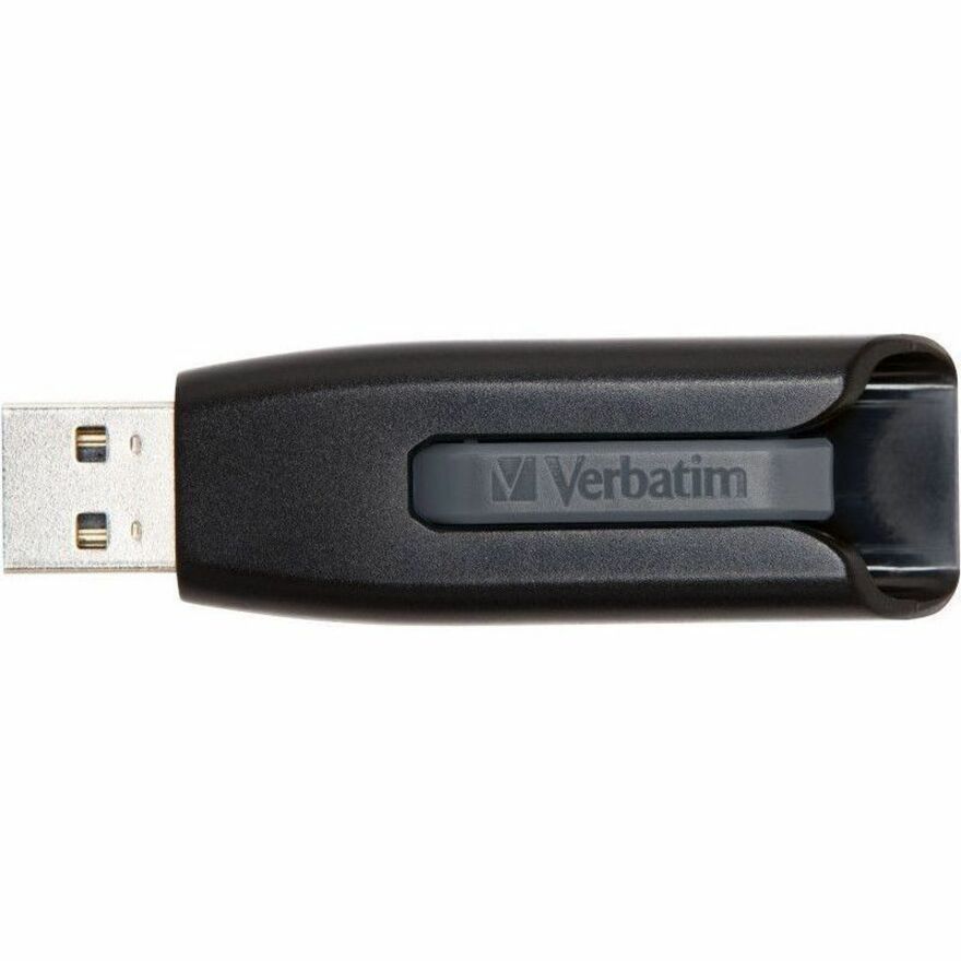 Verbatim Store 'n' Go V3 64 GB USB 3.2 (Gen 1) Type A Flash Drive - Grey - Top view