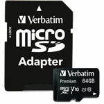 Verbatim 64 GB Class 10/UHS-I (U1) V10 microSDXC - 1 Each - TAA Compliant - Collections