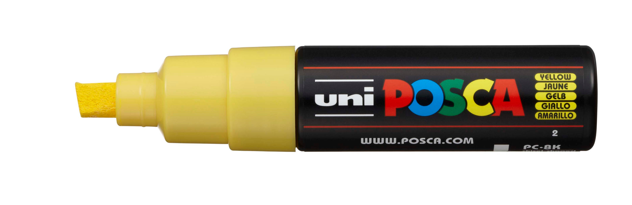 POSCA Uni Marker PC8K Chisel Tip Yellow (Each)