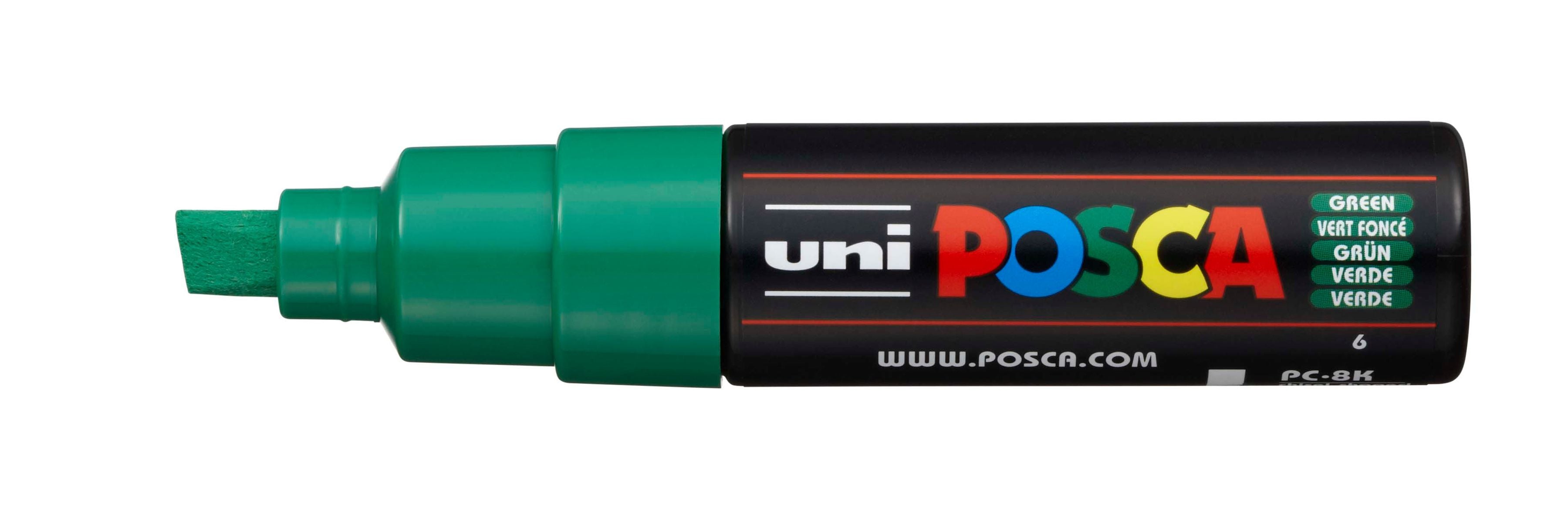 POSCA Uni Marker PC8K Chisel Tip Green (Each)