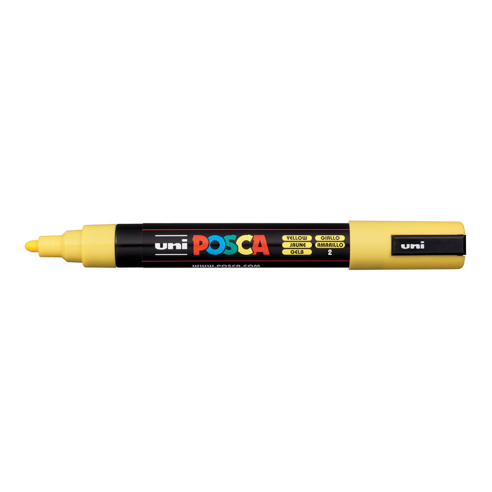 POSCA Uni Marker PC5M Bullet Tip Yellow (Each)