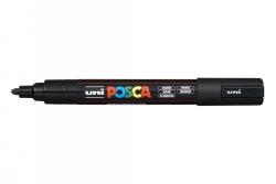 POSCA Uni Marker PC5M Bullet Tip Black (Each)