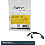 StarTech.com 3.5mm 4 Position to 2x 3 Position 3.5mm Headset Splitter Adapter - F/M - Alternate view 6
