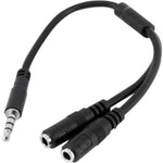 StarTech.com Headset adapter for headsets with separate headphone / microphone plugs - 3.5mm 4 position to 3 position and 2 position 3.5mm M/F - Top view