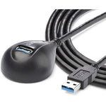 StarTech.com 5 ft Black Desktop SuperSpeed USB 3.0 Extension Cable - A to A M/F - Alternate view 7