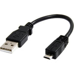 StarTech.com 6in Micro USB Cable - A to Micro B - Left view