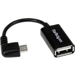 StarTech.com 5in Right Angle Micro USB to USB OTG Host Adapter M/F - Top view