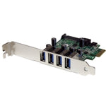 StarTech.com USB Adapter - PCI Express x1 - 5 GB/s - Plug-in Card - Green - TAA Compliant - Left view