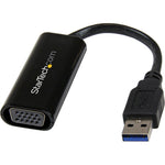 StarTech.com USB 3.0 to VGA Adapter, USB to VGA Monitor Converter for Windows, Slim (no support for macOS/ChromeOS/Linux) - TAA - Left view