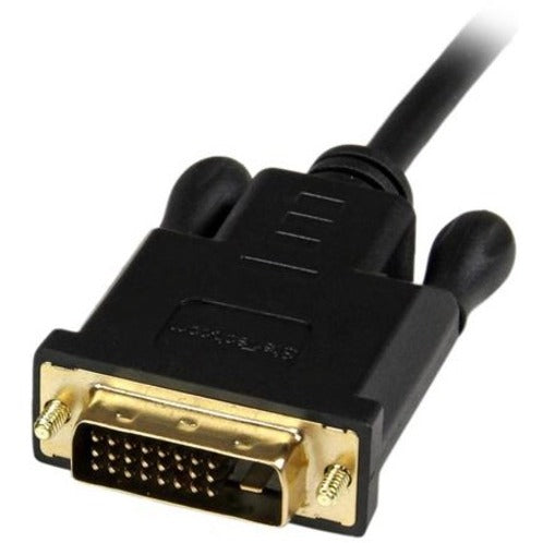 StarTech.com 3ft (1m) DisplayPort to DVI Cable, 1080p Video, Active DisplayPort to DVI-D Adapter/Converter Cable, DP to DVI Monitor Cable - Left view