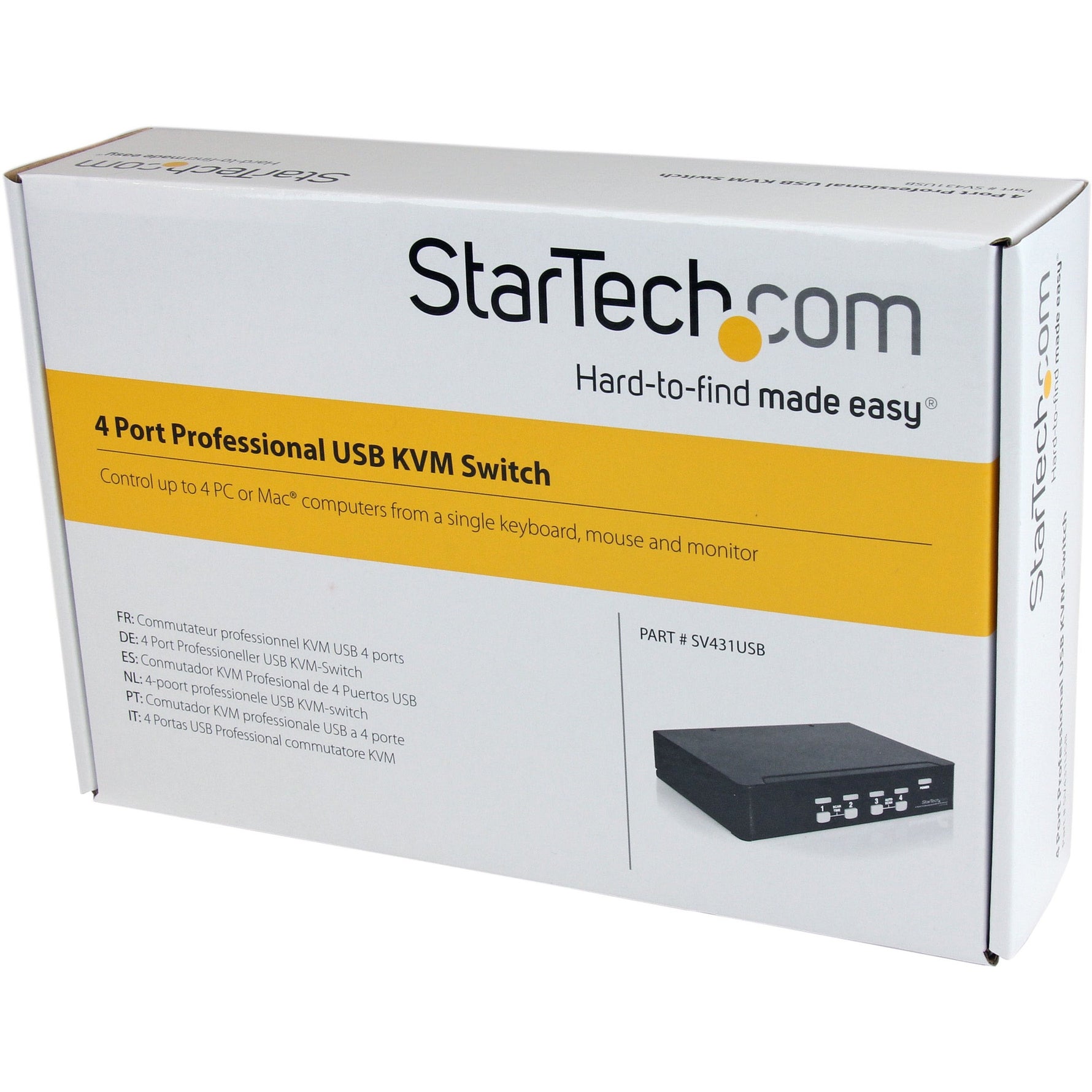 StarTech.com KVM Switchbox - TAA Compliant - Top view