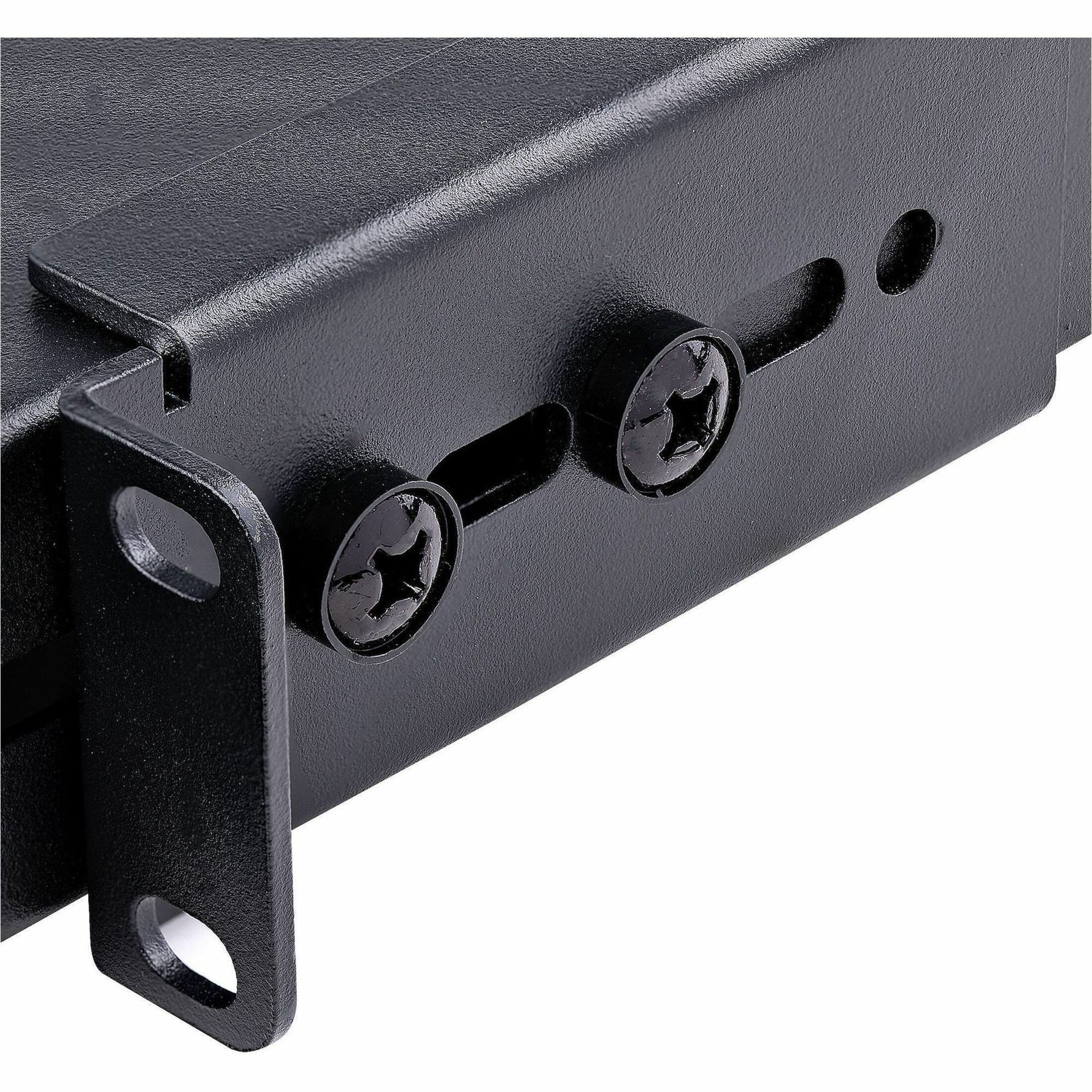 StarTech.com 1U 4-Post 19.5 to 38in Adjustable Mounting Depth Rack Mount Shelf - Heavy Duty Fixed Rack Shelf - 330 lb / 150kg - 27.5in Deep~ - Alternate view 6