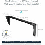 StarTech.com 1U 19in Steel Vertical Wall Mount Equipment Rack Bracket - Alternate view 9