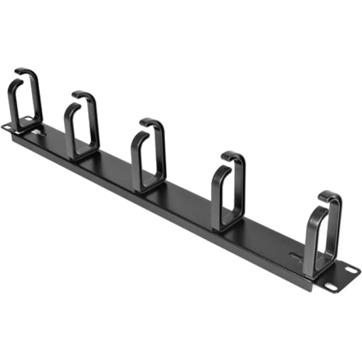 StarTech.com 1U 19in Metal Rackmount Cable Management Panel - Rack cable management kit - 1U - Bottom view