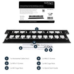 StarTech.com 1U Horizontal Finger Duct Rack Cable Management Panel with Cover - Alternate view 8