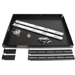 StarTech.com 1U Sliding Server Rack Mount Keyboard Shelf Tray, 55lbs (25Kg), 22in (55cm) Deep Steel Pull Out Drawer for 19' Equipment Rack - Top view