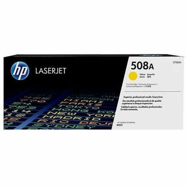 HP 508A (CF362A) Original Laser Toner Cartridge - Single Pack - Yellow - 1 Each